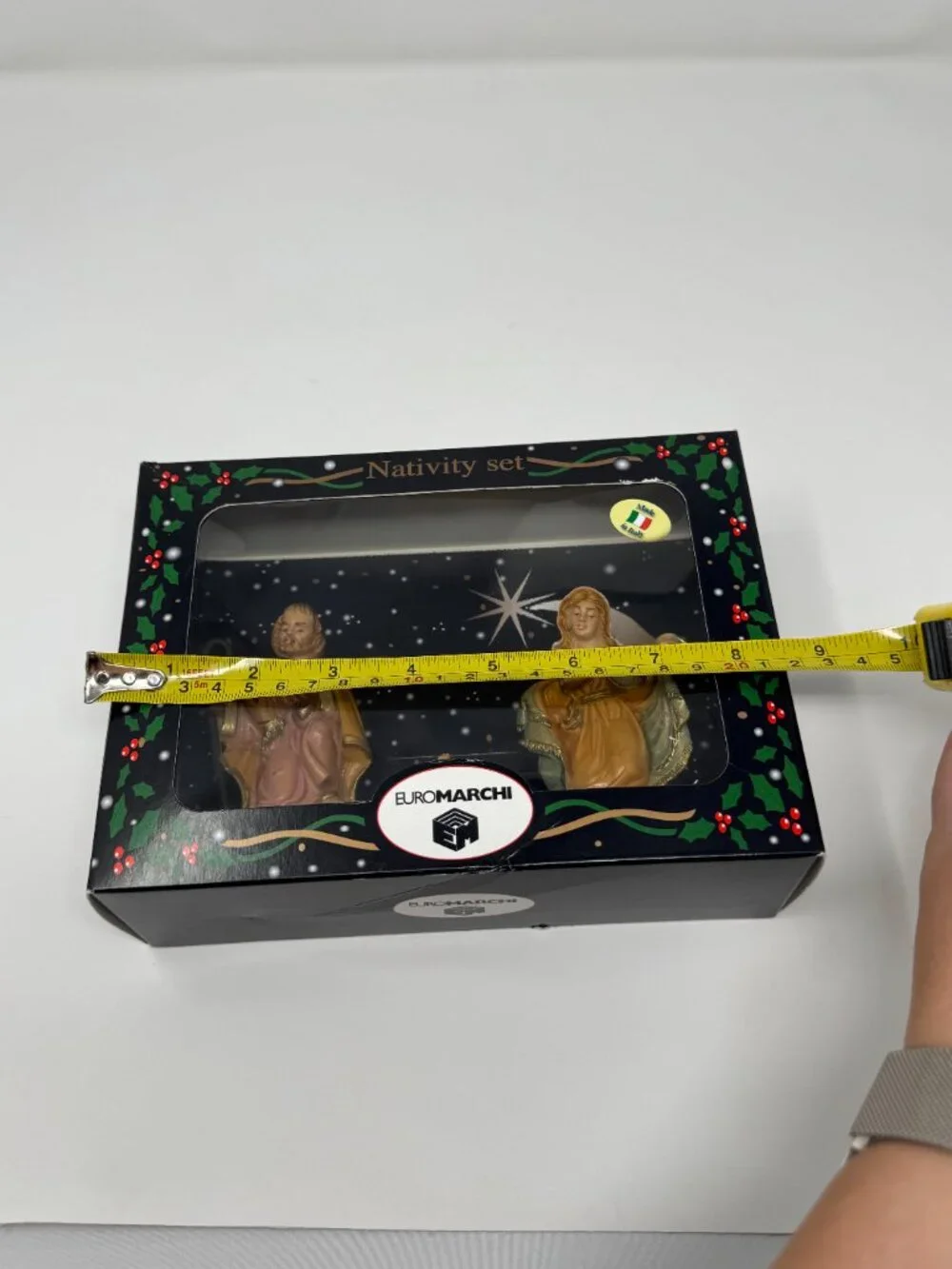 Euromarchi Italy Holy Family Nativity Set 3 Pc Original Box